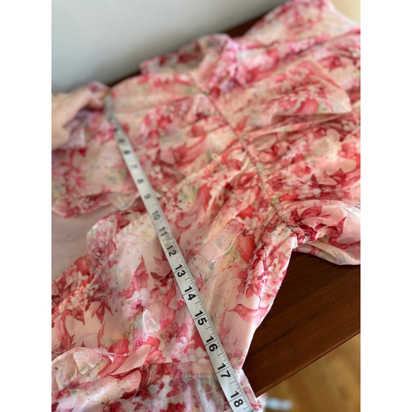 S STORIA Pink floral tiered Dress - Picture 10 of 13